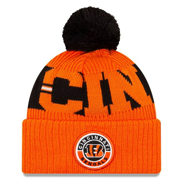 Mens American Football Team Logo and Color Cap 2020 Sideline Sport Pom Cuffed Knit Beanies Hat